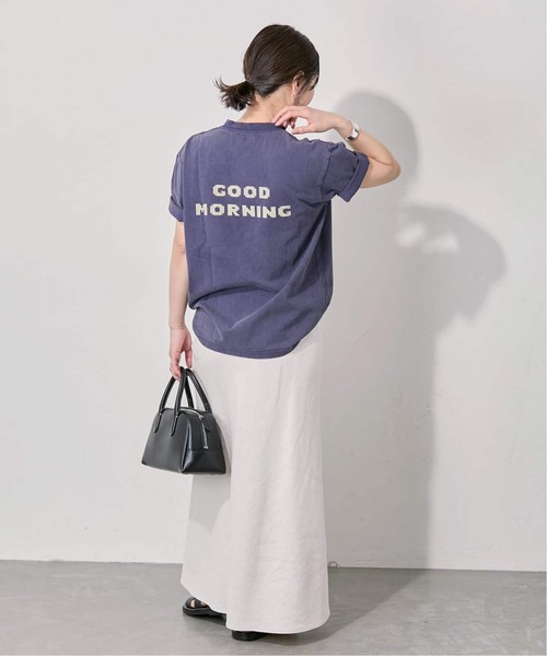 HANDTEX(ハンドテックス)の「《WEB限定追加》別注【HANDTEX/ハンドテックス】プリントTEE(Tシャツ/カットソー・レディース・ネイビー/ブラック系その他/ブラック/ホワイト・FREE)」の19枚目の写真