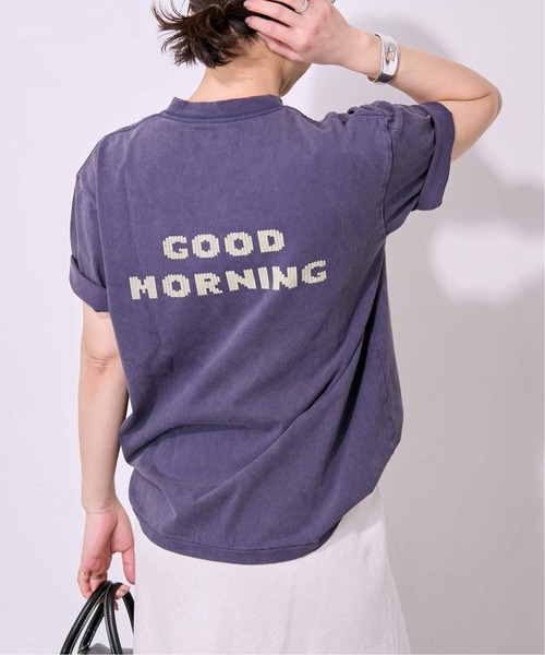 HANDTEX(ハンドテックス)の「《WEB限定追加》別注【HANDTEX/ハンドテックス】プリントTEE(Tシャツ/カットソー・レディース・ネイビー/ブラック系その他/ブラック/ホワイト・FREE)」の21枚目の写真