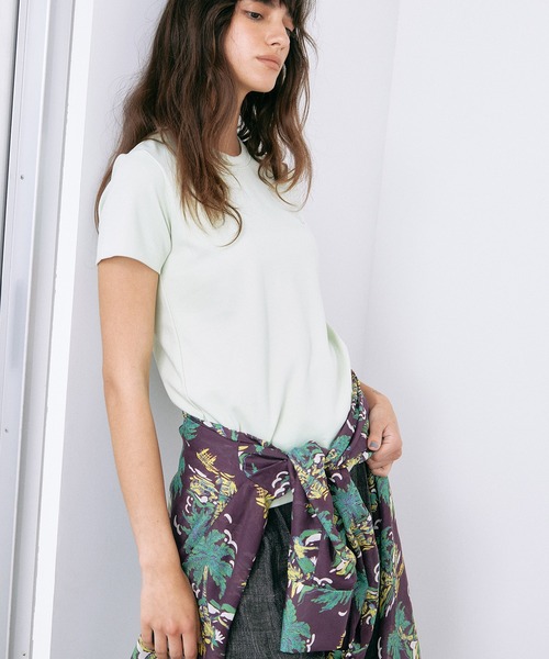 LE CIEL BLEU（ルシェルブルー）の「トロピカルプリントシアーシャツ / Tropical Print Sheer Shirt（シャツ/ブラウス・レディース・ライトブルー/ボルドー・36）」の20枚目の写真