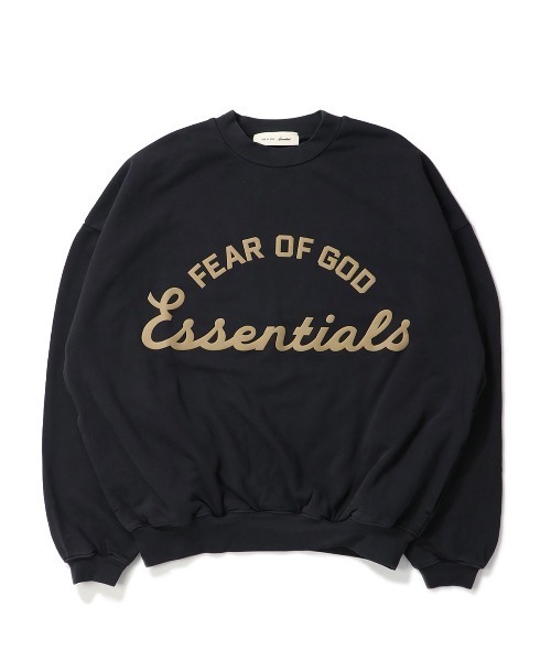 FOG ESSENTIALS(エフオージーエッセンシャルズ)の「ESSENTIALS TRAINING 90S CREWNECK SWEATWSHIRT エッセンシャルズ トレーニングナインティーズクルーネックスウェットWSシャツ(スウェット・メンズ・ブラック・MEDIUM/LARGE)」の1枚目の写真