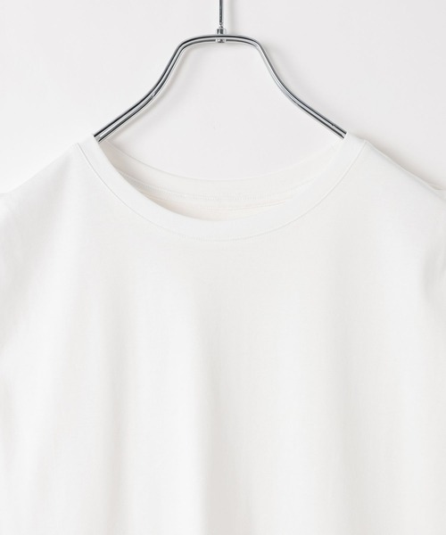 BAYFLOW(ベイフロー)の「シルケットノースリーブTシャツ(Tシャツ/カットソー・レディース・ブラック/オフホワイト/モカ・MEDIUM/SMALL)」の11枚目の写真