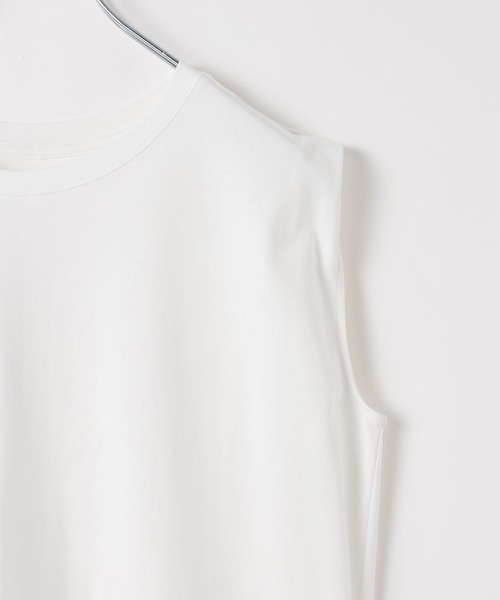 BAYFLOW(ベイフロー)の「シルケットノースリーブTシャツ(Tシャツ/カットソー・レディース・ブラック/オフホワイト/モカ・MEDIUM/SMALL)」の12枚目の写真
