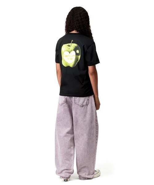 Carhartt WIP(カーハートダブリューアイピー)の「Carhartt WIP WOMEN'S S/S SPOILED T-SHIRT(カーハートワークインプログレス ウィメンズショートスリーブスポイルドTシャツ)(Tシャツ/カットソー・レディース・ブラック/ホワイト・X-SMALL/SMALL)」の7枚目の写真