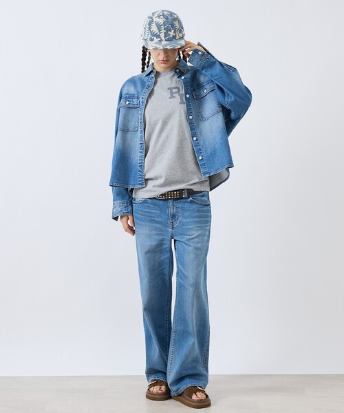 Healthy denim(ヘルシーデニム)の「【Healthy denim / ヘルシーデニム】Quiche/デニムパンツ/フレア【WEB限定】(デニムパンツ・レディース・インディゴブルー・25/24/23)」の7枚目の写真