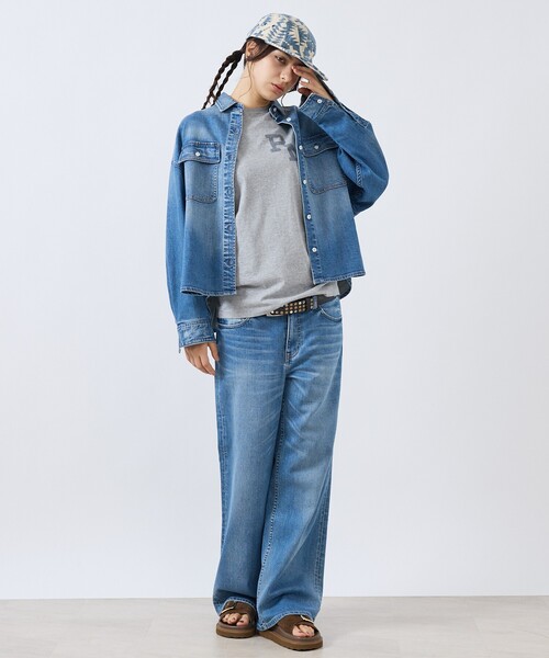 Healthy denim(ヘルシーデニム)の「【Healthy denim / ヘルシーデニム】Quiche/デニムパンツ/フレア【WEB限定】(デニムパンツ・レディース・インディゴブルー・25/24/23)」の8枚目の写真