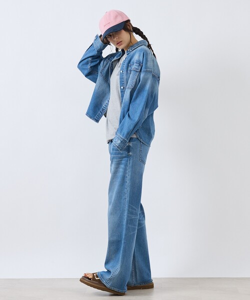 Healthy denim(ヘルシーデニム)の「【Healthy denim / ヘルシーデニム】Quiche/デニムパンツ/フレア【WEB限定】(デニムパンツ・レディース・インディゴブルー・25/24/23)」の10枚目の写真