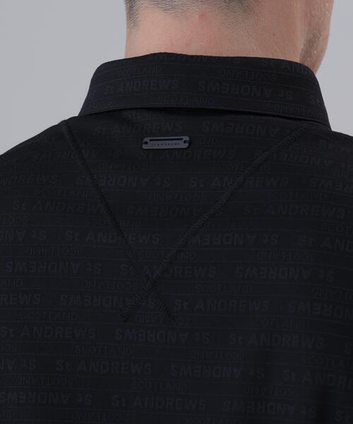 St ANDREWS（セントアンドリュース）の「【St ANDREWS】【吸水速乾】ロゴボーダージャガード無地半袖シャツ (MENS)（ポロシャツ・メンズ・グリーン/ホワイト/ブラック・LL/M/L）」の6枚目の写真
