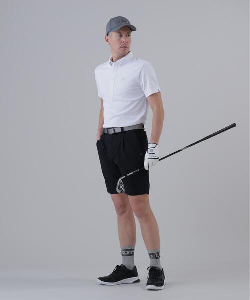 St ANDREWS（セントアンドリュース）の「【St ANDREWS】【吸水速乾】ロゴボーダージャガード無地半袖シャツ (MENS)（ポロシャツ・メンズ・グリーン/ホワイト/ブラック・LL/M/L）」の12枚目の写真