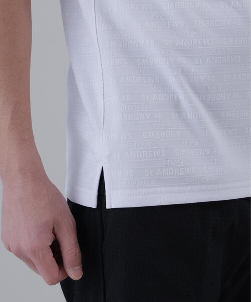 St ANDREWS（セントアンドリュース）の「【St ANDREWS】【吸水速乾】ロゴボーダージャガード無地半袖シャツ (MENS)（ポロシャツ・メンズ・グリーン/ホワイト/ブラック・LL/M/L）」の17枚目の写真