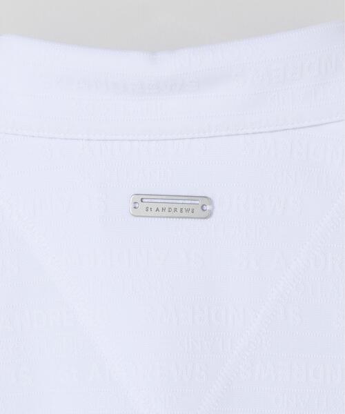St ANDREWS（セントアンドリュース）の「【St ANDREWS】【吸水速乾】ロゴボーダージャガード無地半袖シャツ (MENS)（ポロシャツ・メンズ・グリーン/ホワイト/ブラック・LL/M/L）」の21枚目の写真