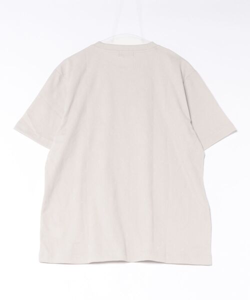 TAKA-Q（タカキュー）の「【綿混】タカキュー ジオメトリック ジャガード クルーネック 半袖 Tシャツ（Tシャツ/カットソー・メンズ・ベージュ/ネイビー・LARGE/X-LARGE/MEDIUM）」の3枚目の写真