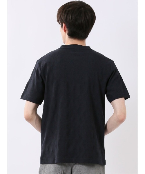 TAKA-Q（タカキュー）の「【綿混】タカキュー ジオメトリック ジャガード クルーネック 半袖 Tシャツ（Tシャツ/カットソー・メンズ・ベージュ/ネイビー・LARGE/X-LARGE/MEDIUM）」の20枚目の写真