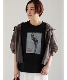 マリリンモンローモノクロフォトTシャツ