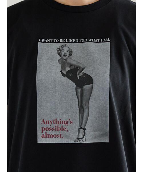 Te chichi(テチチ)の「マリリンモンローモノクロフォトTシャツ(Tシャツ/カットソー・レディース・オフホワイト・F)」の7枚目の写真