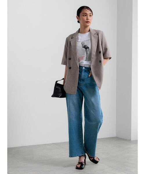 Te chichi(テチチ)の「マリリンモンローモノクロフォトTシャツ(Tシャツ/カットソー・レディース・オフホワイト・F)」の10枚目の写真