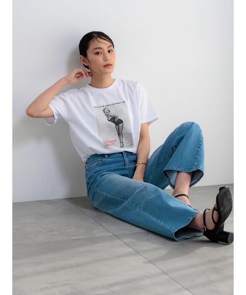 Te chichi(テチチ)の「マリリンモンローモノクロフォトTシャツ(Tシャツ/カットソー・レディース・オフホワイト・F)」の15枚目の写真