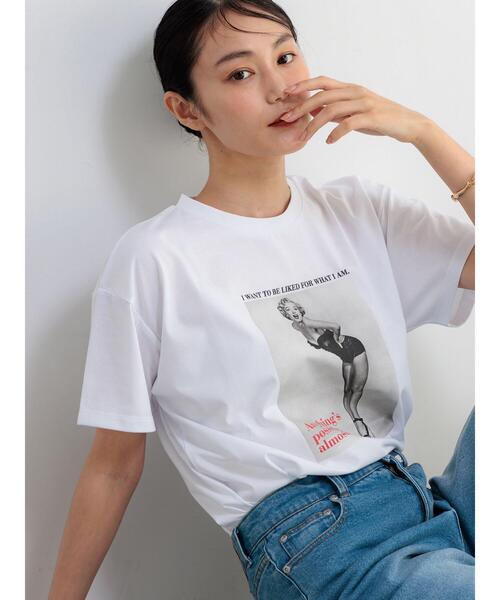 Te chichi(テチチ)の「マリリンモンローモノクロフォトTシャツ(Tシャツ/カットソー・レディース・オフホワイト・F)」の16枚目の写真