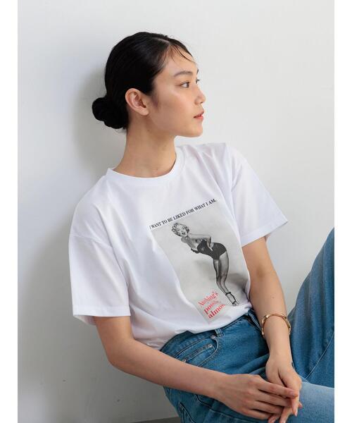 Te chichi(テチチ)の「マリリンモンローモノクロフォトTシャツ(Tシャツ/カットソー・レディース・オフホワイト・F)」の17枚目の写真