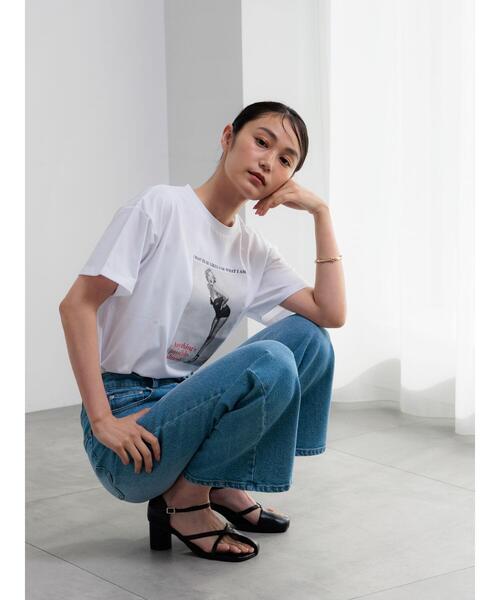 Te chichi(テチチ)の「マリリンモンローモノクロフォトTシャツ(Tシャツ/カットソー・レディース・オフホワイト・F)」の18枚目の写真