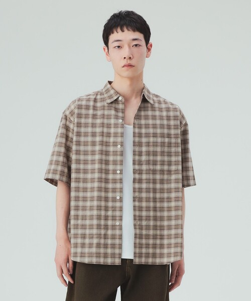 BEAMS HEART（ビームスハート）の「【7/9値下げ】オンブレーチェック レギュラーカラー シャツ（シャツ/ブラウス・メンズ・ブラウン/オリーブ・SMALL/MEDIUM/LARGE）」の15枚目の写真