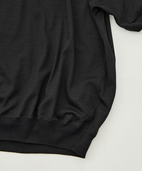 GOOD PEOPLE GOOD STITCHING GOOD PRODUCT(グッドピープルグッドスティッチンググッドプロダクト)の「【GOOD PEOPLE GOOD STITCHING GOOD PRODUCT/グッドピープルグッドスティッチンググッドプロダクト】Knit Reduced Collar Half Sleeve Polo(ポロシャツ・メンズ・ブラック/ダークグレー・S/M/L)」の11枚目の写真