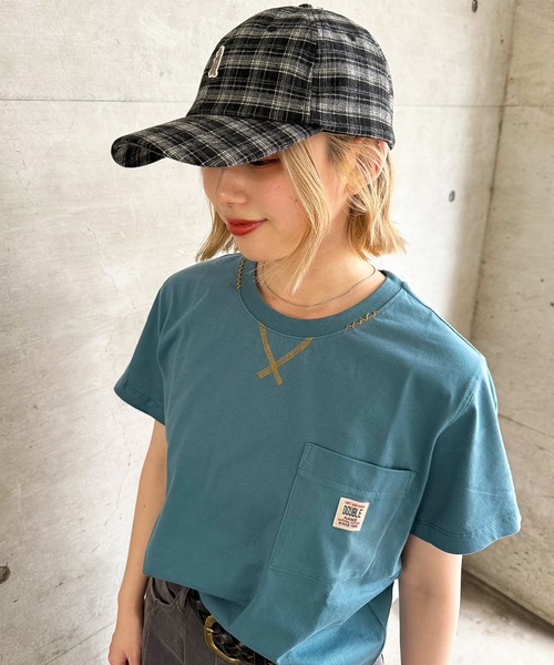 DOUBLE NAME(ダブルネーム)の「Mending BACKモチーフTEE(Tシャツ/カットソー・レディース・レッド/ブルー/オフホワイト・FREE)」の19枚目の写真