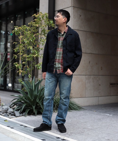 OMNIGOD（オムニゴッド）の「[OMNIGOD mens / オムニゴッド] インディゴダック フレンチワークジャケット（カバーオール・メンズ・ダークインディゴブルー・2/4/3）」の7枚目の写真