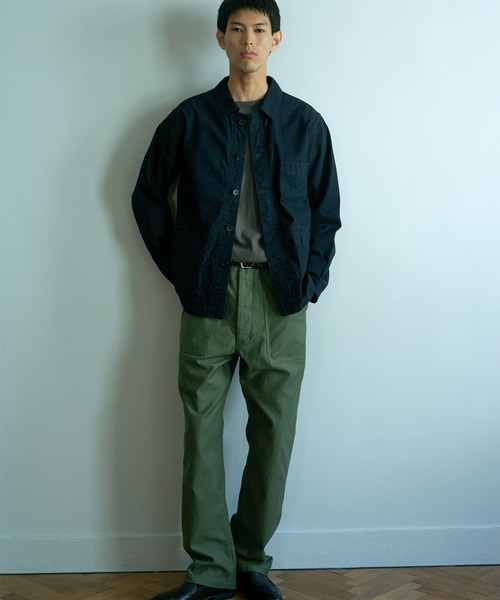 OMNIGOD（オムニゴッド）の「[OMNIGOD mens / オムニゴッド] インディゴダック フレンチワークジャケット（カバーオール・メンズ・ダークインディゴブルー・2/4/3）」の3枚目の写真