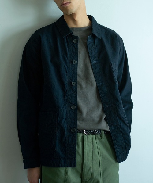 OMNIGOD（オムニゴッド）の「[OMNIGOD mens / オムニゴッド] インディゴダック フレンチワークジャケット（カバーオール・メンズ・ダークインディゴブルー・2/4/3）」の5枚目の写真