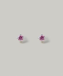 【金属アレルギー軽減】〈SV925〉モアサナイトピアス
