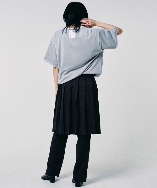 EFFECTEN(エフェクテン)の「mt10571-Basic logo reversible mesh Tee リバーシブルメッシュTシャツ(efdig-05)(Tシャツ/カットソー・メンズ・ブラウン系その他/グレー系その他/ブラック×イエロー・M/L)」の19枚目の写真