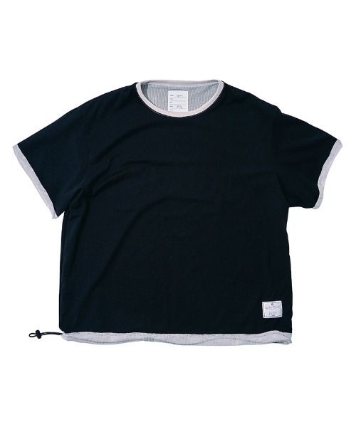 EFFECTEN(エフェクテン)の「mt10571-Basic logo reversible mesh Tee リバーシブルメッシュTシャツ(efdig-05)(Tシャツ/カットソー・メンズ・ブラウン系その他/グレー系その他/ブラック×イエロー・M/L)」の17枚目の写真