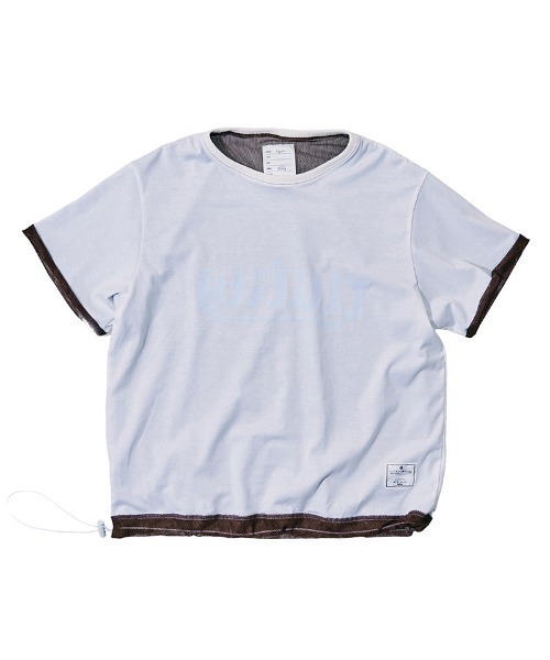 EFFECTEN(エフェクテン)の「mt10571-Basic logo reversible mesh Tee リバーシブルメッシュTシャツ(efdig-05)(Tシャツ/カットソー・メンズ・ブラウン系その他/グレー系その他/ブラック×イエロー・M/L)」の15枚目の写真