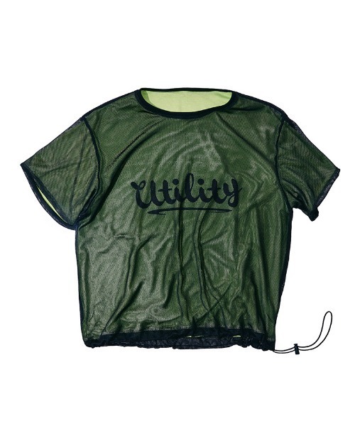 EFFECTEN(エフェクテン)の「mt10571-Basic logo reversible mesh Tee リバーシブルメッシュTシャツ(efdig-05)(Tシャツ/カットソー・メンズ・ブラウン系その他/グレー系その他/ブラック×イエロー・M/L)」の11枚目の写真