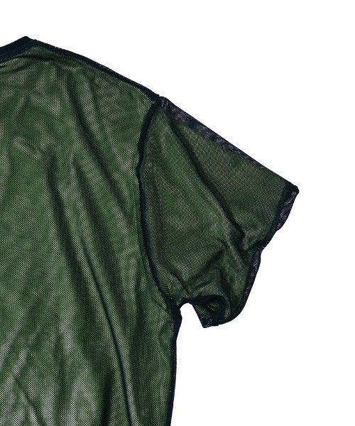 EFFECTEN(エフェクテン)の「mt10571-Basic logo reversible mesh Tee リバーシブルメッシュTシャツ(efdig-05)(Tシャツ/カットソー・メンズ・ブラウン系その他/グレー系その他/ブラック×イエロー・M/L)」の7枚目の写真