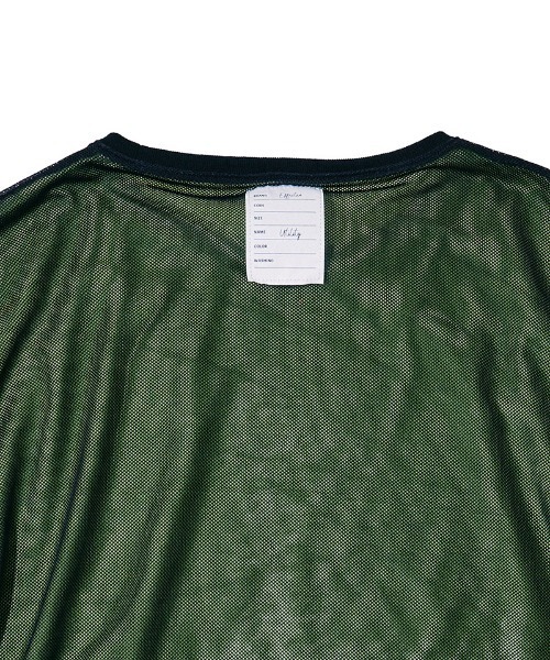 EFFECTEN(エフェクテン)の「mt10571-Basic logo reversible mesh Tee リバーシブルメッシュTシャツ(efdig-05)(Tシャツ/カットソー・メンズ・ブラウン系その他/グレー系その他/ブラック×イエロー・M/L)」の6枚目の写真