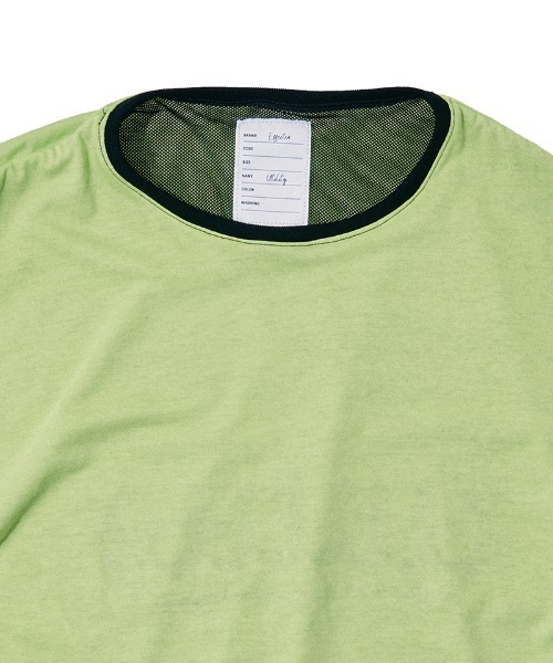 EFFECTEN(エフェクテン)の「mt10571-Basic logo reversible mesh Tee リバーシブルメッシュTシャツ(efdig-05)(Tシャツ/カットソー・メンズ・ブラウン系その他/グレー系その他/ブラック×イエロー・M/L)」の5枚目の写真