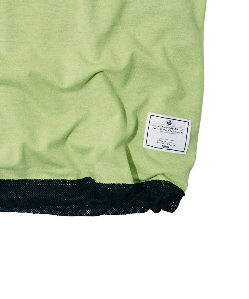 EFFECTEN(エフェクテン)の「mt10571-Basic logo reversible mesh Tee リバーシブルメッシュTシャツ(efdig-05)(Tシャツ/カットソー・メンズ・ブラウン系その他/グレー系その他/ブラック×イエロー・M/L)」の4枚目の写真