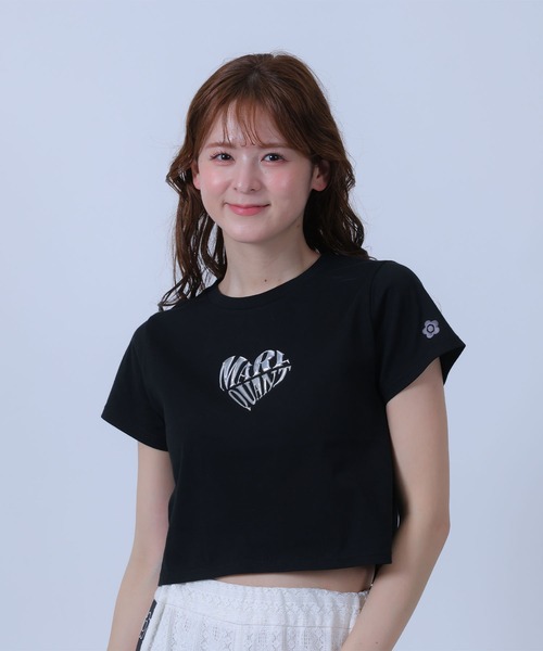 MARY QUANT（マリークワント）の「メタリックプリント Tシャツ（Tシャツ/カットソー・レディース・ブラック/ホワイト/パープル・M）」の3枚目の写真