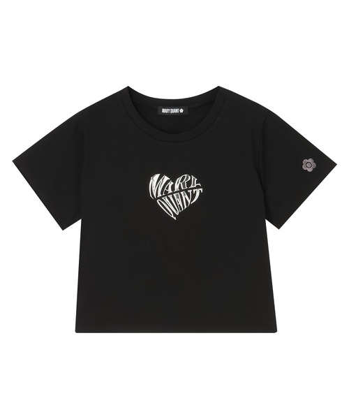 MARY QUANT（マリークワント）の「メタリックプリント Tシャツ（Tシャツ/カットソー・レディース・ブラック/ホワイト/パープル・M）」の4枚目の写真