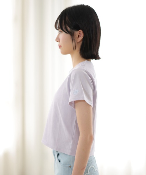 MARY QUANT（マリークワント）の「メタリックプリント Tシャツ（Tシャツ/カットソー・レディース・ブラック/ホワイト/パープル・M）」の16枚目の写真