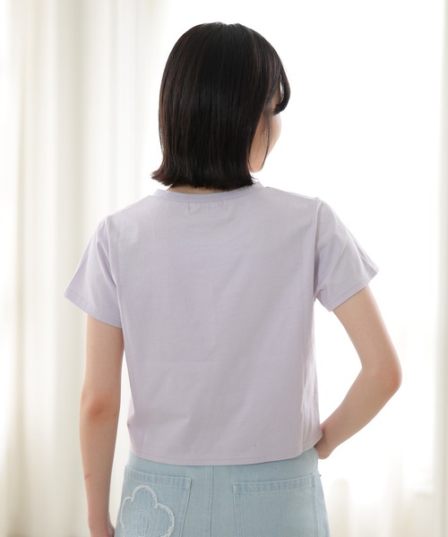 MARY QUANT（マリークワント）の「メタリックプリント Tシャツ（Tシャツ/カットソー・レディース・ブラック/ホワイト/パープル・M）」の17枚目の写真