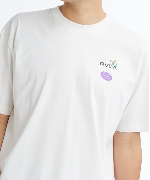 RVCA(ルーカ)の「ルーカ RVCA アウトドアカジュアル 半袖Tシャツ VACATION TAG BOX(Tシャツ/カットソー・メンズ・ブラック/オフホワイト・L/M/S)」の5枚目の写真