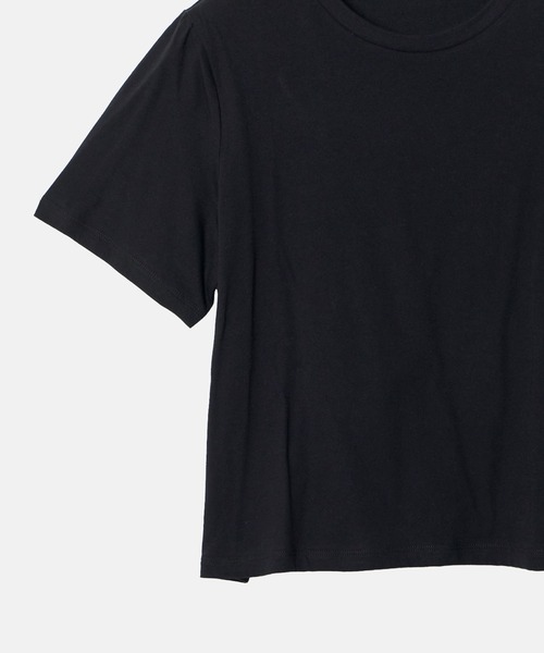 LE CIEL BLEU(ルシェルブルー)の「チュールラッフルディテールTシャツ / Tulle Ruffle Detail T-Shirt(Tシャツ/カットソー・レディース・ブラック/オフホワイト・36)」の14枚目の写真