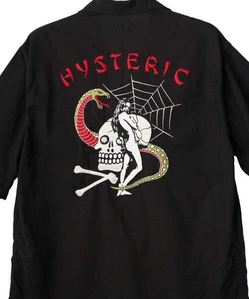 HYSTERIC GLAMOUR(ヒステリックグラマー)の「SNAKE&SKULL刺繍 ユーティリティシャツ(シャツ/ブラウス・メンズ・カーキ/ブラック・SMALL/MEDIUM/LARGE/X-LARGE)」の10枚目の写真