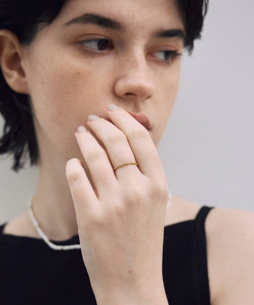 CENE（セネ）の「【CENE】セネ/アークボックスチェーンリング（リング・レディース・ゴールド/シルバー・SMALL/MEDIUM）」の3枚目の写真