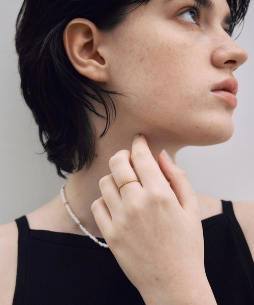 CENE（セネ）の「【CENE】セネ/アークボックスチェーンリング（リング・レディース・ゴールド/シルバー・SMALL/MEDIUM）」の4枚目の写真