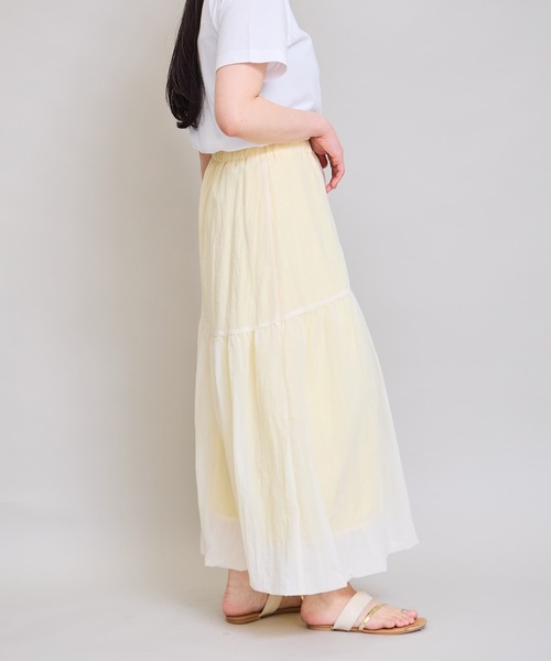 LHELBIE（レルビエ）の「シアーバルーンスカート（スカート・レディース・ブラック/ブルー/イエロー・M）」の17枚目の写真