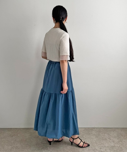 LHELBIE（レルビエ）の「シアーバルーンスカート（スカート・レディース・ブラック/ブルー/イエロー・M）」の13枚目の写真