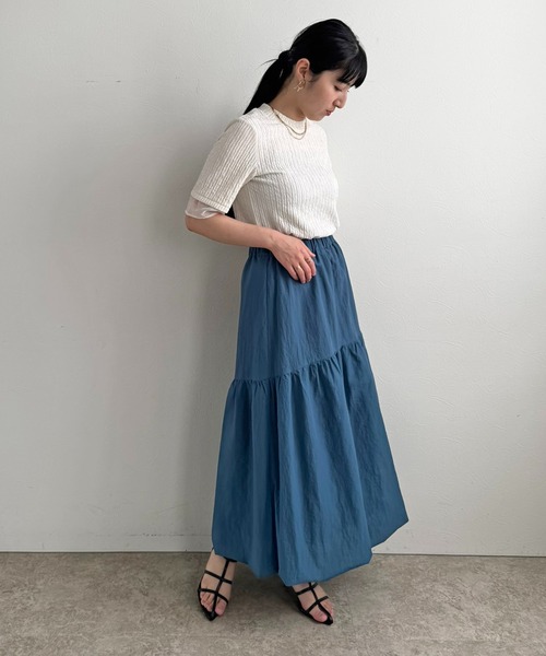 LHELBIE（レルビエ）の「シアーバルーンスカート（スカート・レディース・ブラック/ブルー/イエロー・M）」の14枚目の写真